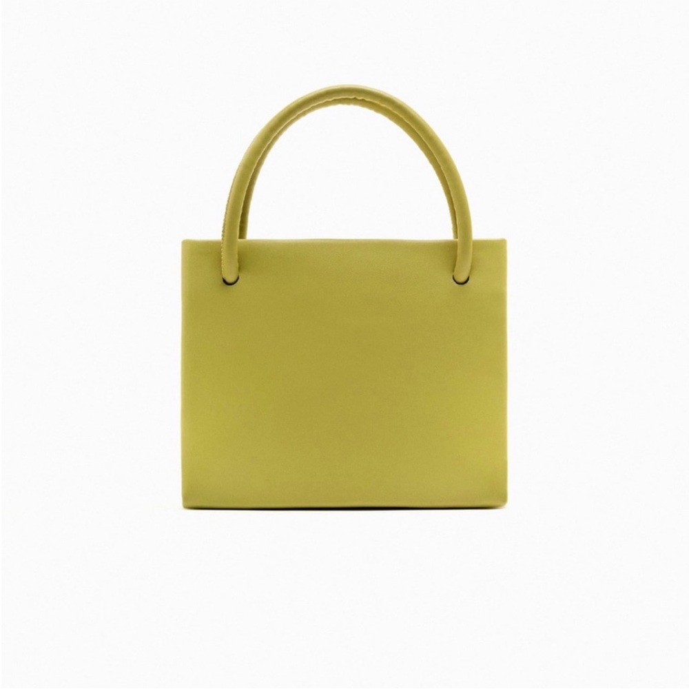 NWOT Zara Yellow/Green Square Bag